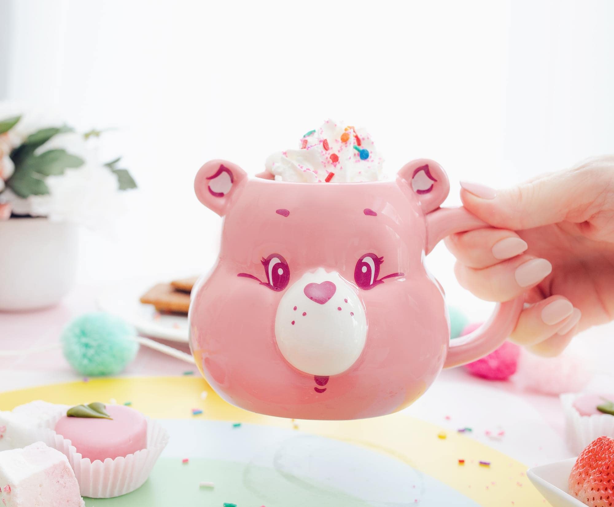Foto 8 pulgar | Taza De Cerámica Silver Buffalo Care Bears Cheer Bear, 590 Ml - Venta Internacional.