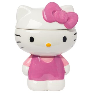 Foto 1 | Tarro Plateado De Cerámica Buffalo Sanrio Hello Kitty Para Galletas - Venta Internacional.