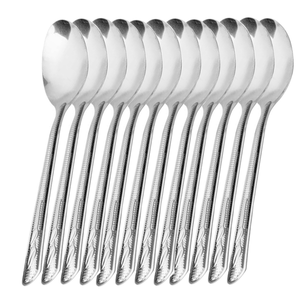 96 Cucharas Soperas Alcatraz De Acero Inoxidable 18 Cm