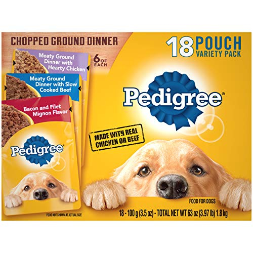 Comida Húmeda Para Perros Pedigrí Picada, Cena Molida Para Adultos, 18 X 400 G - Venta Internacional.