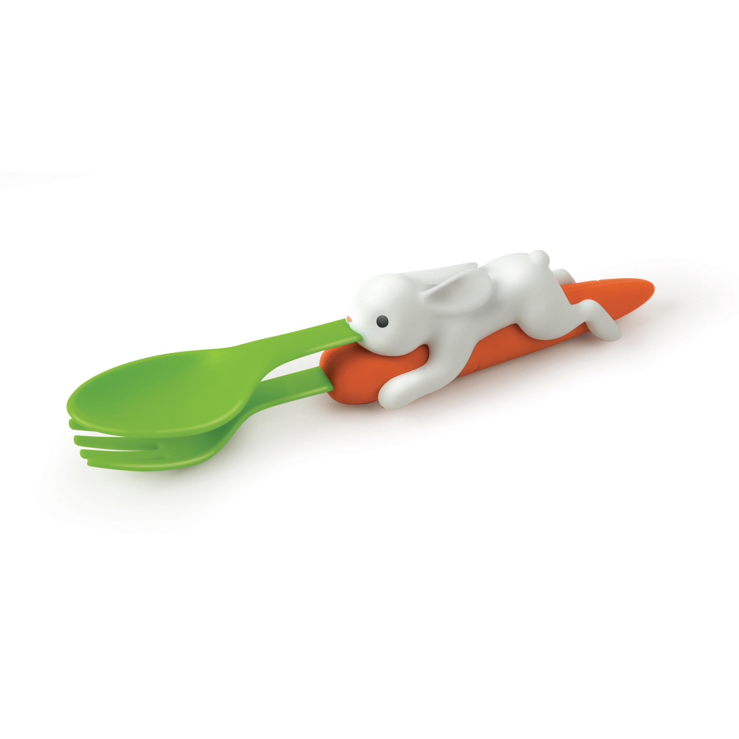 Foto 2 pulgar | Tenedor Y Cuchara Para Conejos Nesting Kids Utensilios Genuinos Fred Snack Rabbit Zanahoria - Venta Internacional.