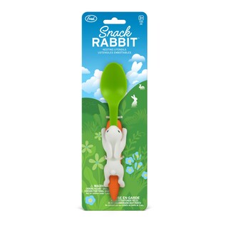 Foto 5 | Tenedor Y Cuchara Para Conejos Nesting Kids Utensilios Genuinos Fred Snack Rabbit Zanahoria - Venta Internacional.