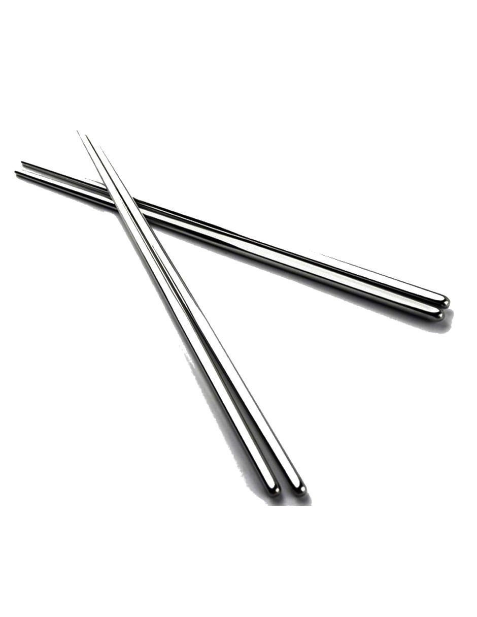 Foto 4 pulgar | Set 10 Pcs Palillos Chinos Acero Inoxidable Ligeros + Gratis Termo Güish De Regalo