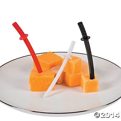 Foto 3 pulgar | Espada Ninja Food Picks Fun Express, 72 Piezas, Rojo/blanco/negro - Venta Internacional.