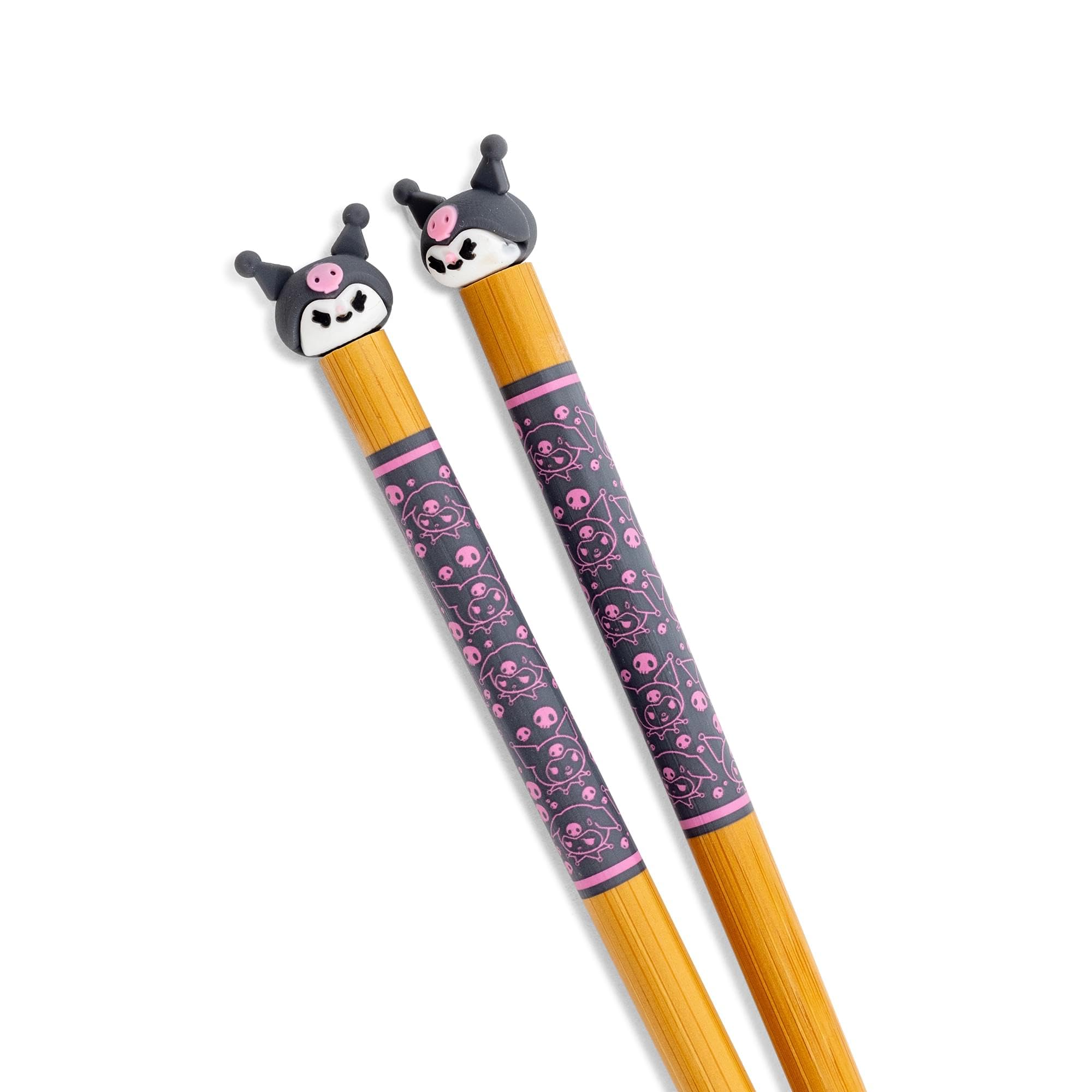 Foto 3 | Juego De Palillos Sanrio Hello Kitty Kuromi  2 Pares  Bambú - Venta Internacional.