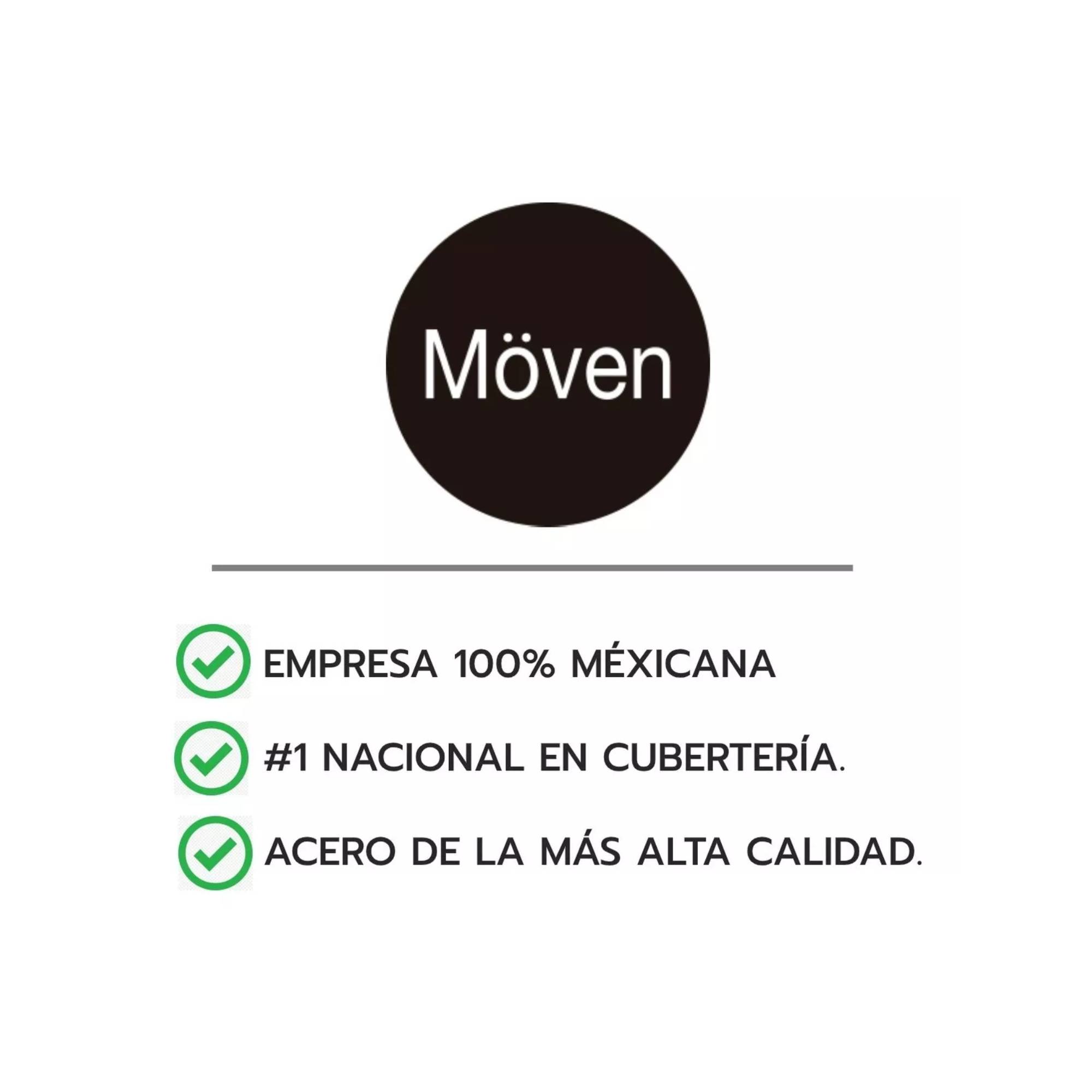 Foto 7 | Juego de Cubiertos Moven Niza II color Plata para 6 Personas 24 PZAS de Acero Inoxidable