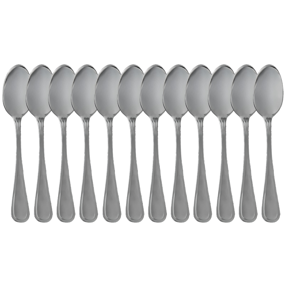 Cuchara Sopera De Mesa Acero Inoxidable Moven Barcelona Set 12 Piezas Cubiertos Plata