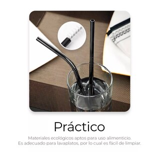 Foto 3 | Juego De Cubiertos Portátil 8 Piezas De Acero Inoxidable Negro Belug