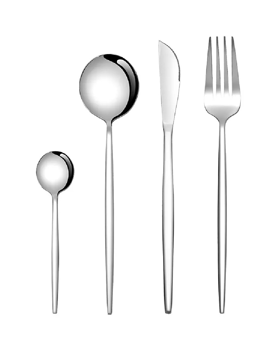 Foto 3 pulgar | Juego De Cubiertos Elegantes 24 Piezas + Termo Güish Gratis