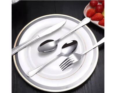 Foto 7 | Juego De Cubiertos Versalles para 6 personas, 24 piezas plateado