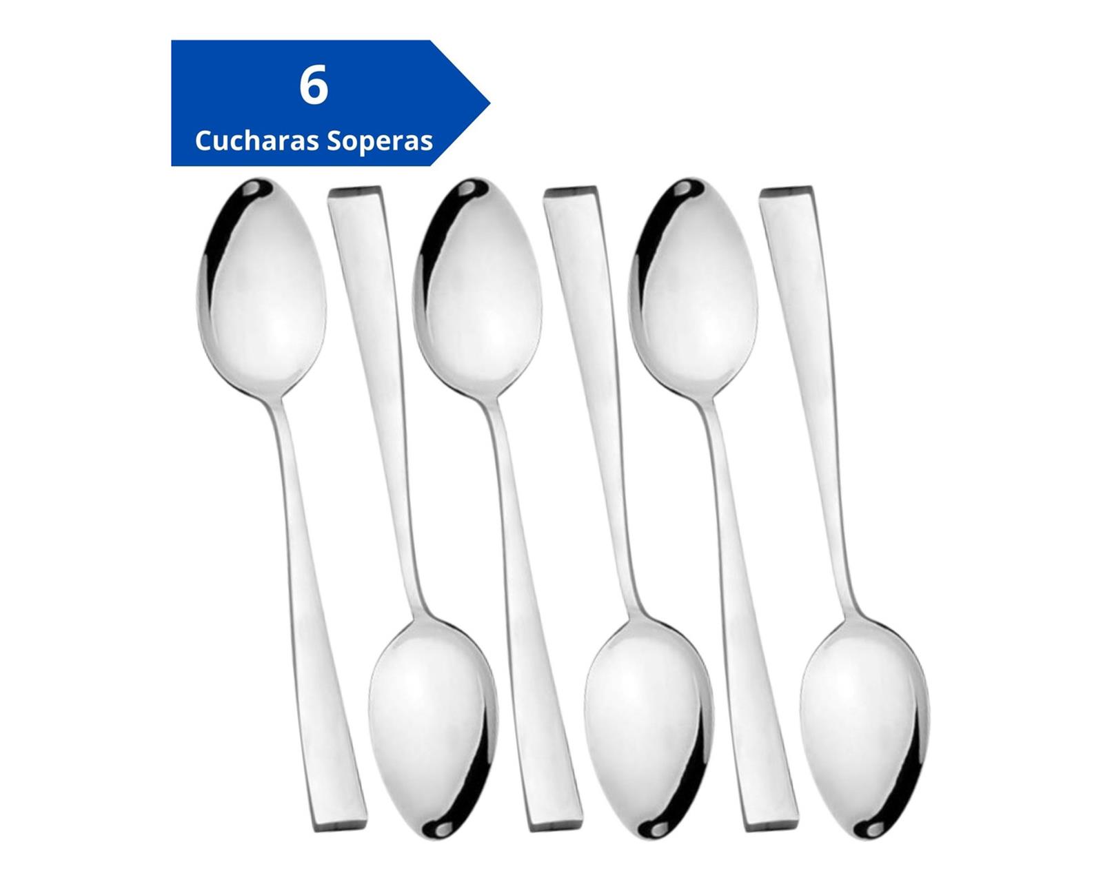 Foto 4 pulgar | Juego De Cubiertos Florencia Para 6 Personas, 24 Piezas Plateado