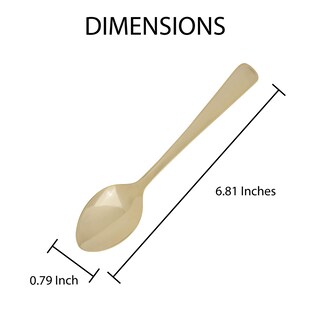 Foto 2 | Juego De Cucharas Demi Spoon Fino De Acero Inoxidable Chapado En Oro, 12 Piezas - Venta Internacional.