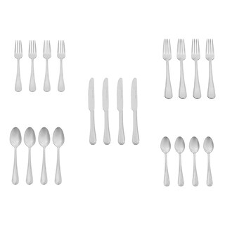 Foto 5 | Juego De Cubiertos Amazon Basics De Acero Inoxidable De 20 Piezas - Venta Internacional.