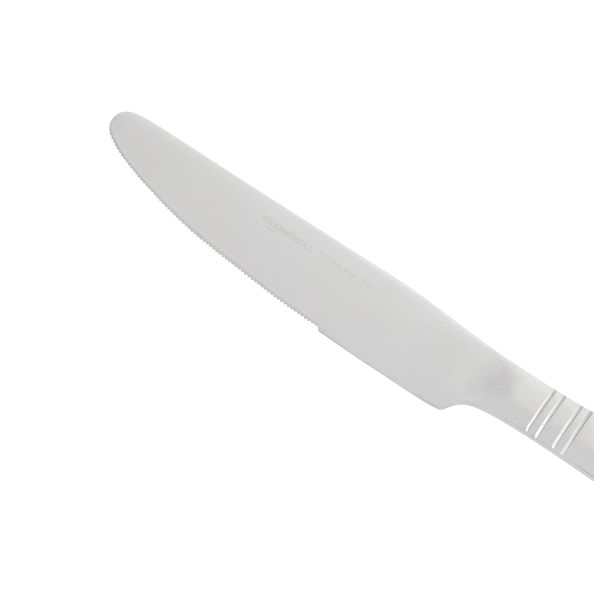 Foto 5 pulgar | Juego De Cubiertos Amazon Basics De Acero Inoxidable Plateado, 20 Piezas - Venta Internacional.