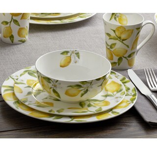 Foto 7 | Juego De Vajilla Mikasa Lemons De 16 Piezas Service Para 4 - Venta Internacional.