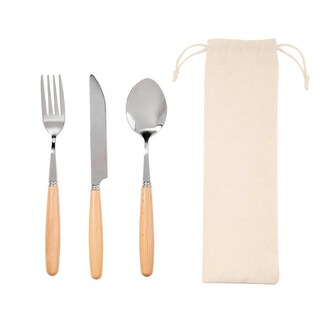 Foto 1 | Cubiertos Con Bolsa Promocional Ideal Para Regalo Corporativo - Tommer