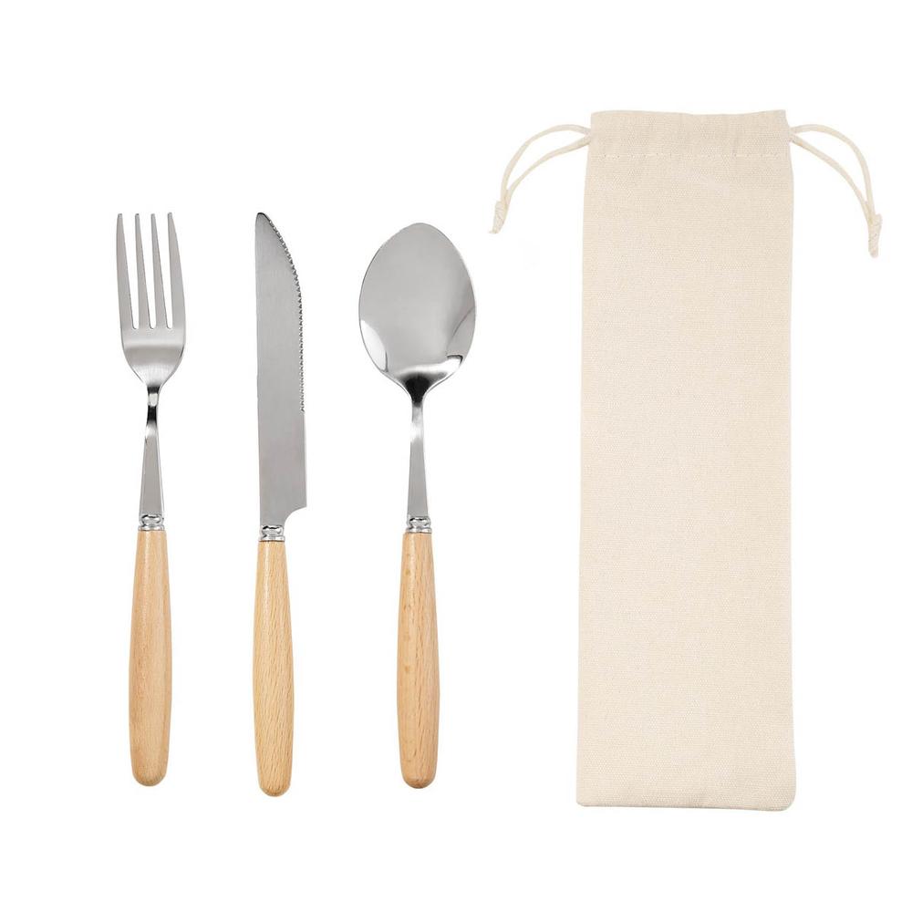 Foto 5 pulgar | Cubiertos Con Bolsa  Promocional  Ideal Para Regalo Corporativo - Tommer