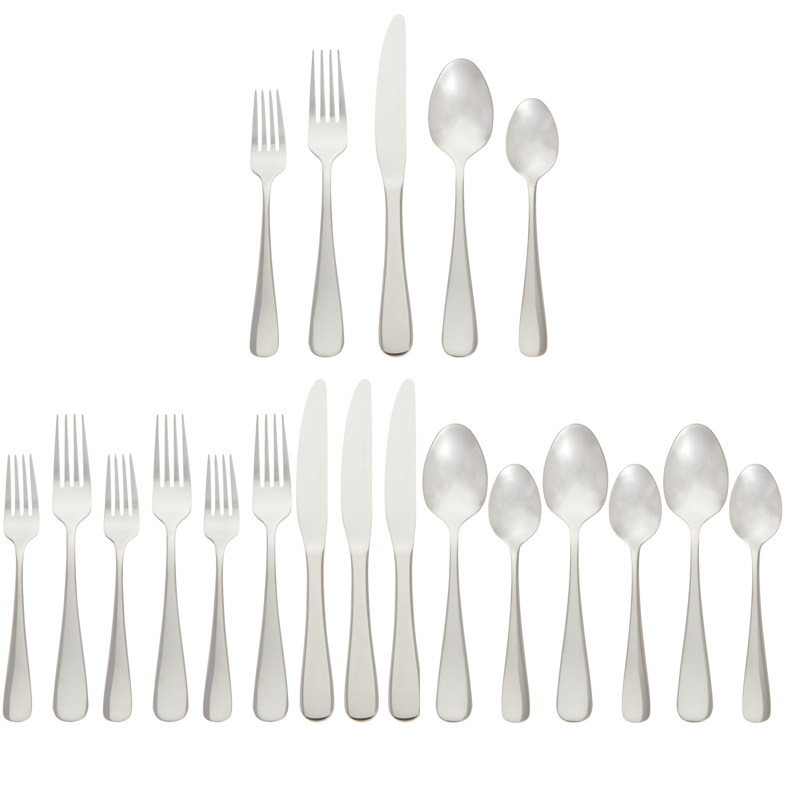 Juego De Cubiertos Amazon Basics De Acero Inoxidable De 20 Piezas - Venta Internacional.