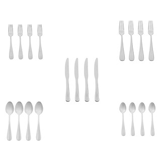 Foto 5 | Juego De Cubiertos Amazon Basics De Acero Inoxidable De 20 Piezas - Venta Internacional.