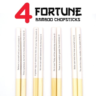 Foto 2 | Juego De Palillos Gamago Fortune Bamboo 4 Pares 23 5 Cm Reutilizables - Venta Internacional.