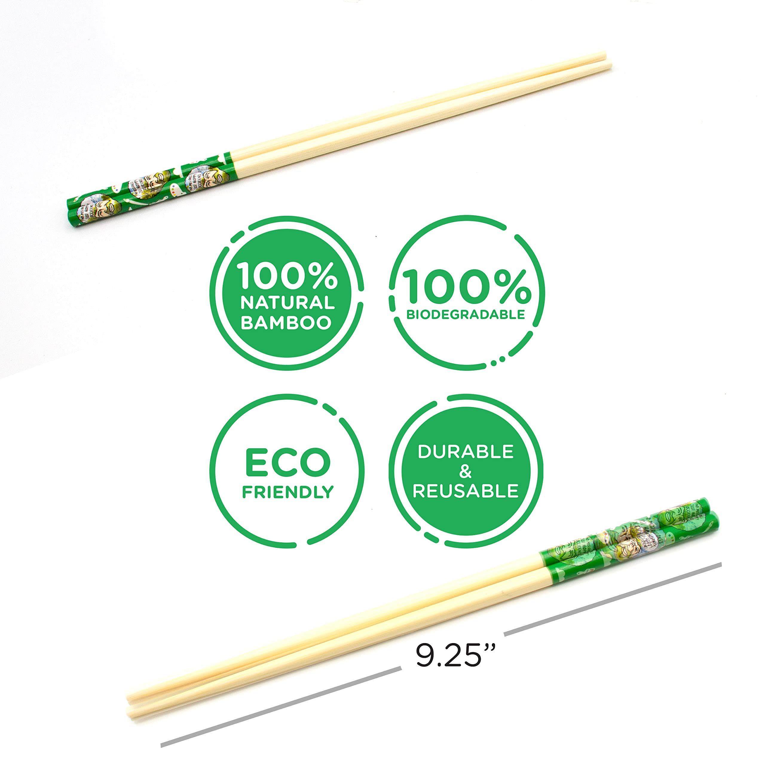 Foto 4 pulgar | Juego De Palillos Gamago Bob Ross Bamboo  4 Pares  23 5 Cm - Venta Internacional.