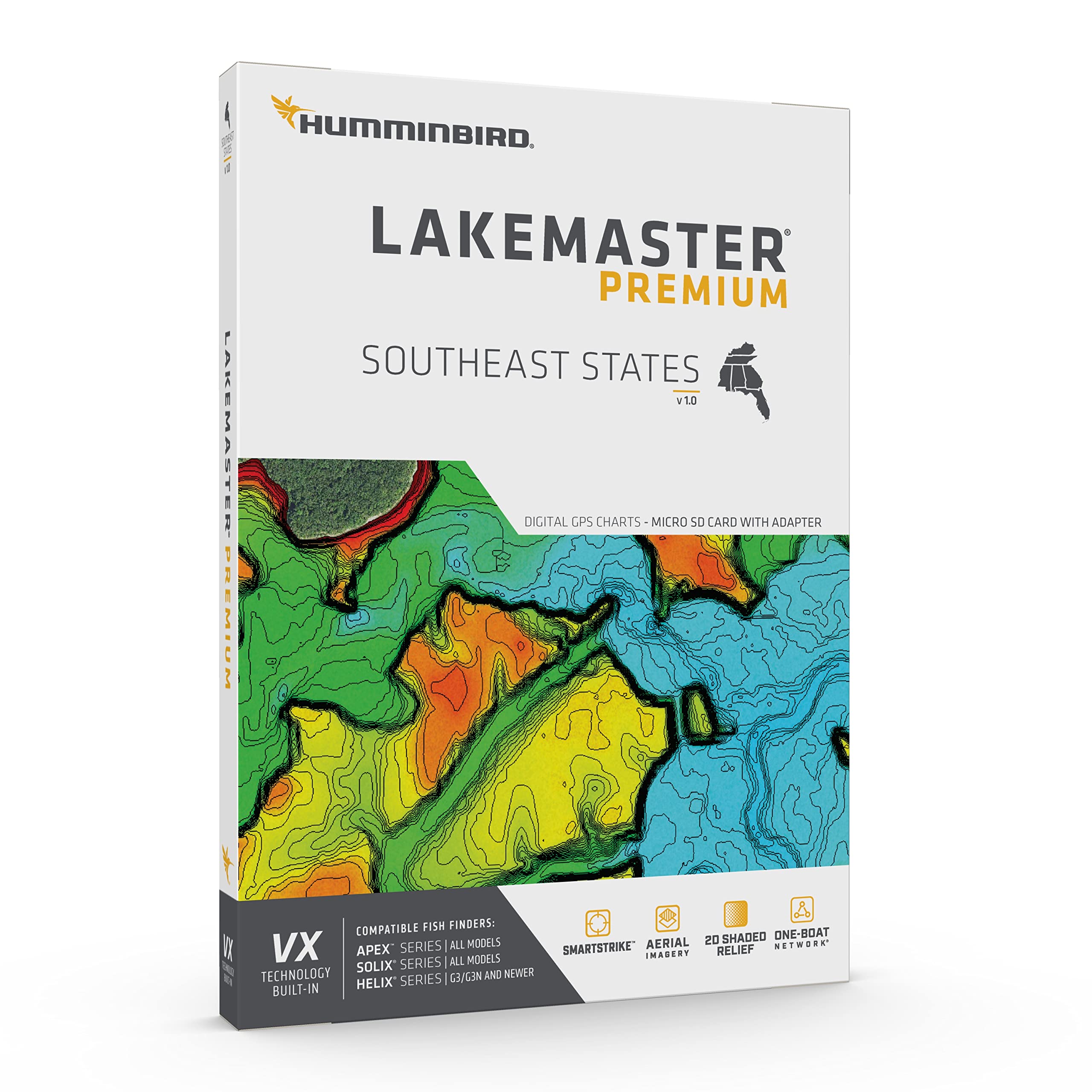 Foto 3 pulgar | Lakemaster Premium Southeast States V1 Humminbird 602008-1 - Venta Internacional.