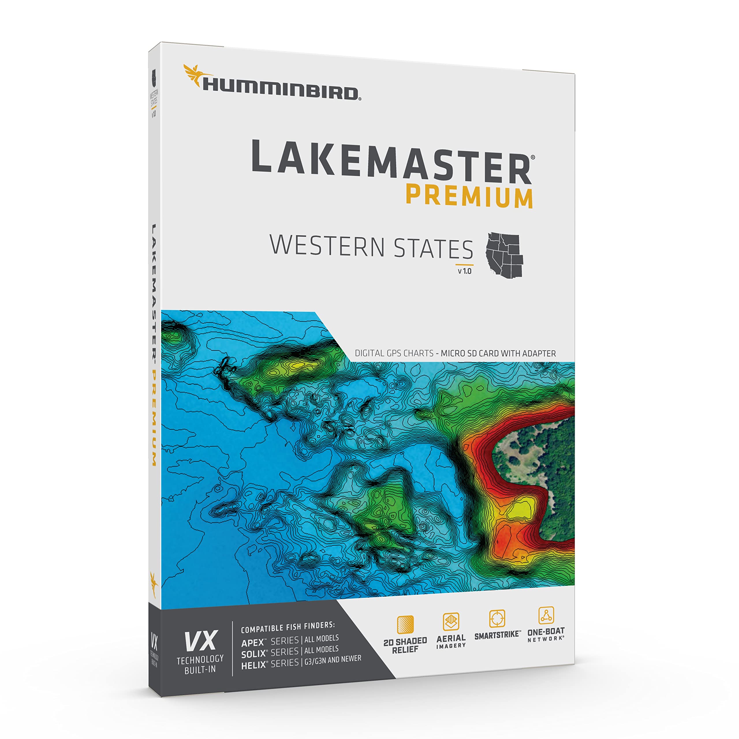Foto 3 pulgar | Lakemaster Premium Western States V1 Humminbird 602009-1 - Venta Internacional.