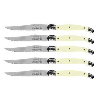 Foto 1 | Cuchillos De Calidad Chef Grill Mxory-005 5 Pzas 23 Cm Marfil
