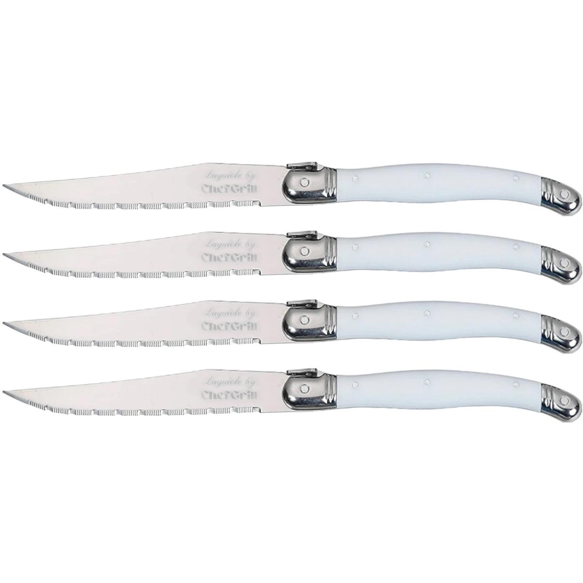 Cuchillos De Corte Superior Chef Grill Mxwbe-004 4pzas 23 Cm Blanco