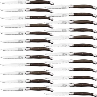 Foto 1 | Cuchillos De Madera De Palisandro Chef Grill Mxodd-014 24piezas 23 Cm Acero Inoxidable