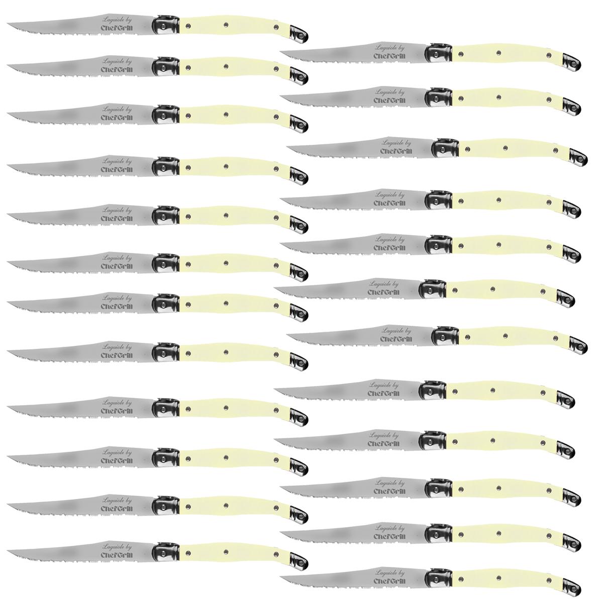 Foto 1 | Cuchillos Medianos Chef Grill Mxory-014 24 Pzas 23 Cm Marfil