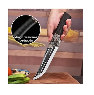 Foto 3 | Cuchillos para Carnicero Cabeza Deshuesar Redonda para Cocina 3 piezas Negro