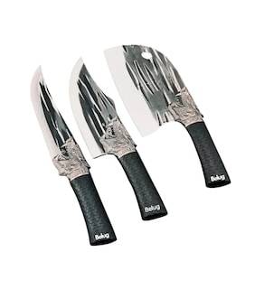 Foto 1 | Cuchillos Para Carnicero Cabeza Deshuesar Redonda Para Cocina 3 Pzs Belug, Negro