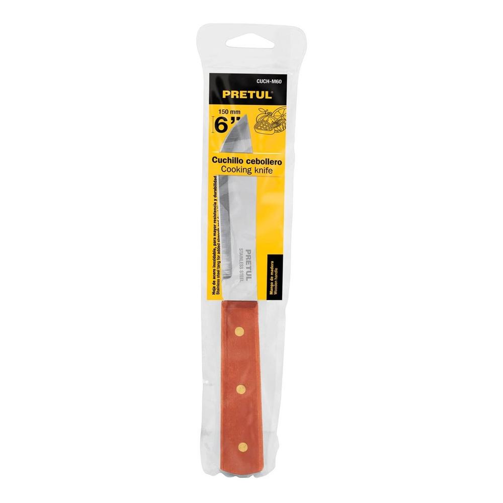 Foto 3 pulgar | Cuchillo Cebollero Con Mango De Madera De 6 Cuch-m60 Pretul