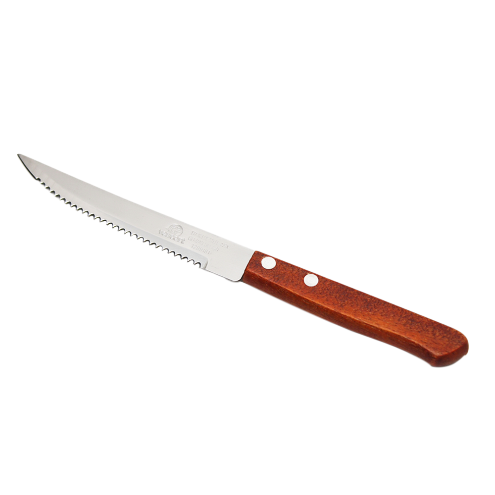 Foto 1 | 6 Cuchillos Para Asado Carne De Sierra Y Mango De Madera 4.5'' Pulgadas Vencort