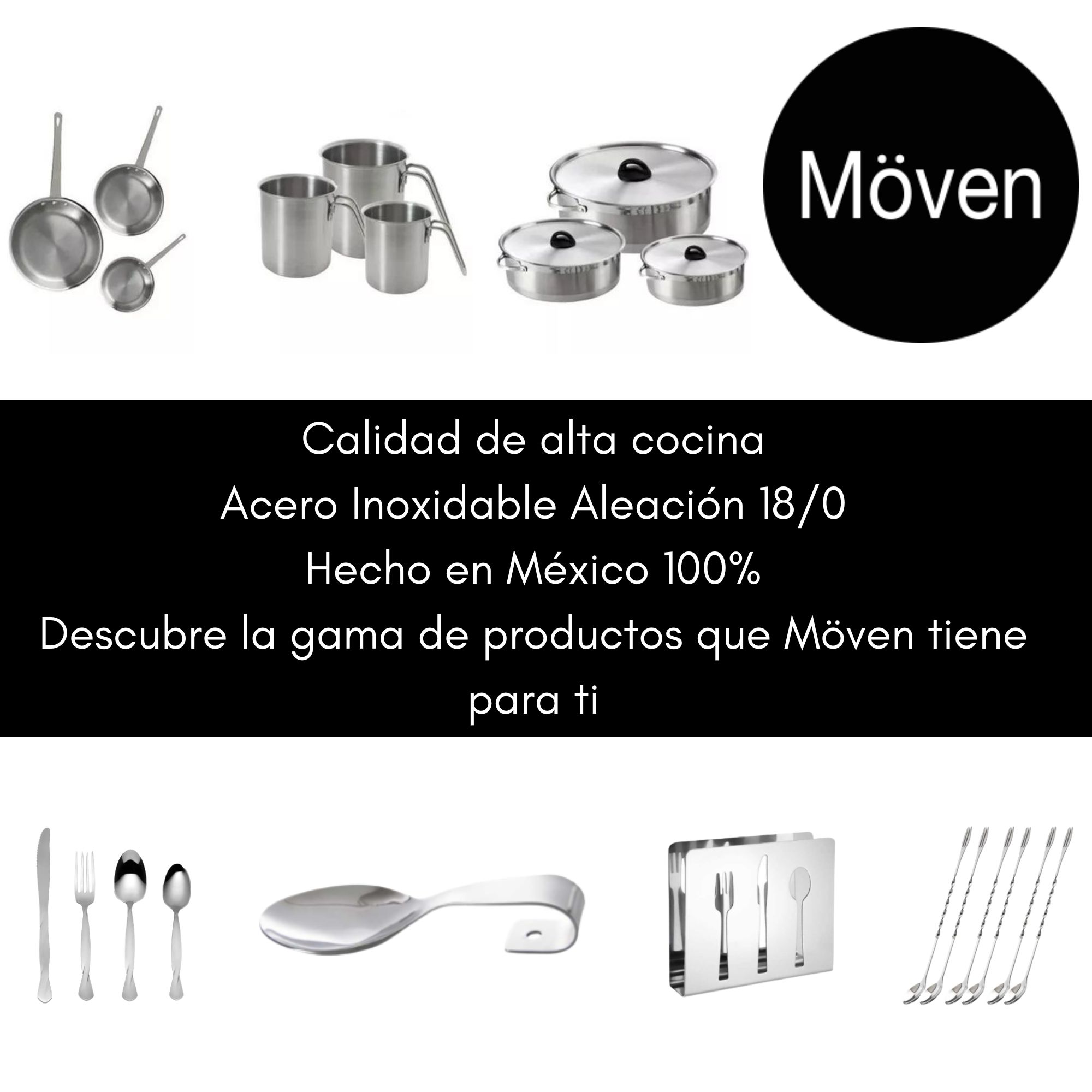 Foto 7 pulgar | Set Cuchara Sopera Moven Althea color Plata 12 PZAS Cubertería de Acero Inoxidable