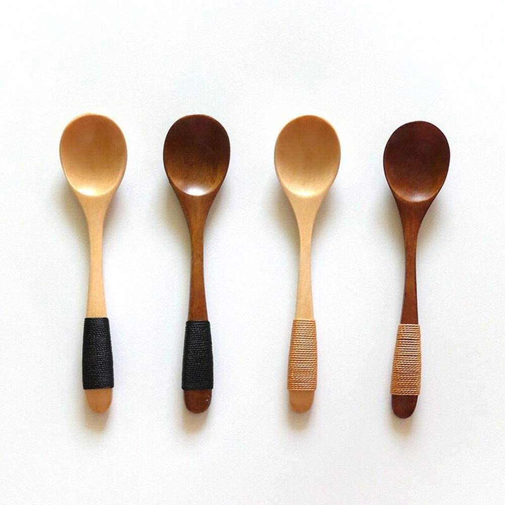 Foto 2 pulgar | Venta Internacional- Cucharas de Madera para Sopa Jieyou Mini 4 Piezas