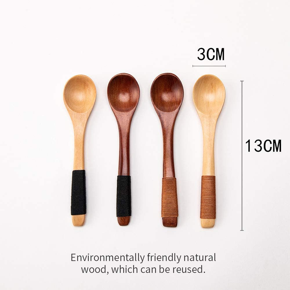 Foto 3 pulgar | Venta Internacional- Cucharas de Madera para Sopa Jieyou Mini 4 Piezas