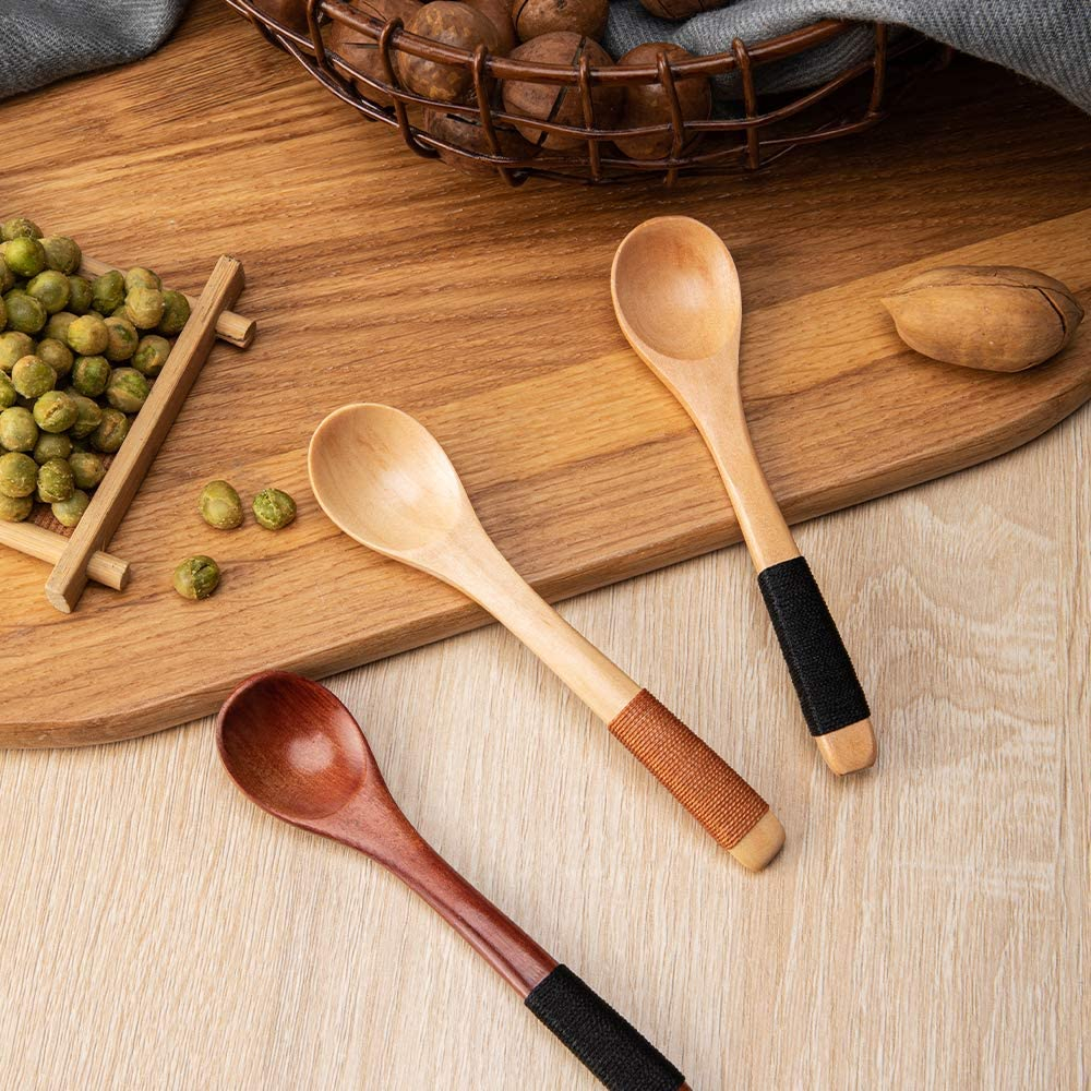 Foto 4 | Venta Internacional- Cucharas de Madera para Sopa Jieyou Mini 4 Piezas