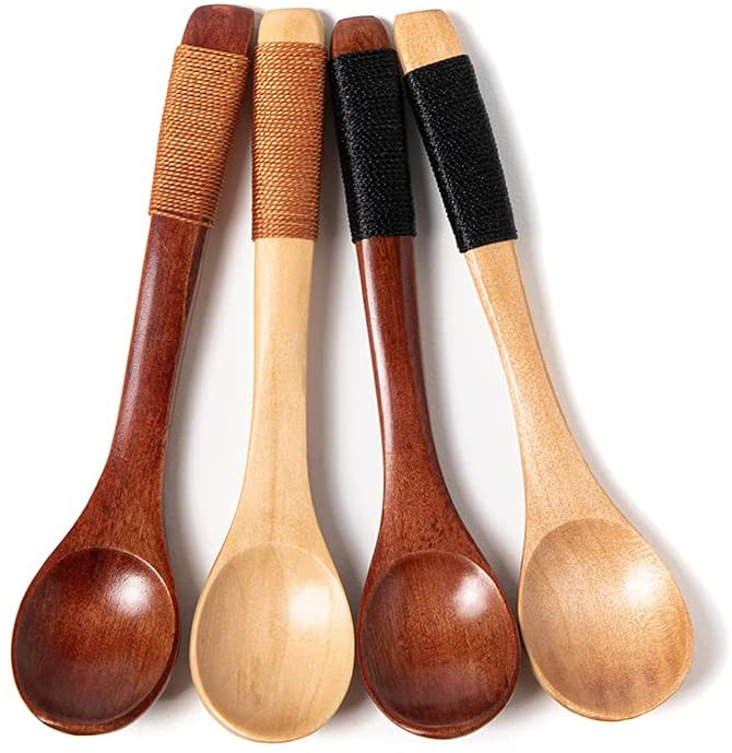 Foto 6 pulgar | Venta Internacional- Cucharas de Madera para Sopa Jieyou Mini 4 Piezas