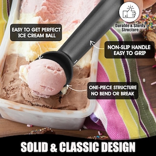 Foto 3 | 5 Pack De Cuchara Para Helado Lab.g Acero Inoxidable Antiadherente Negro