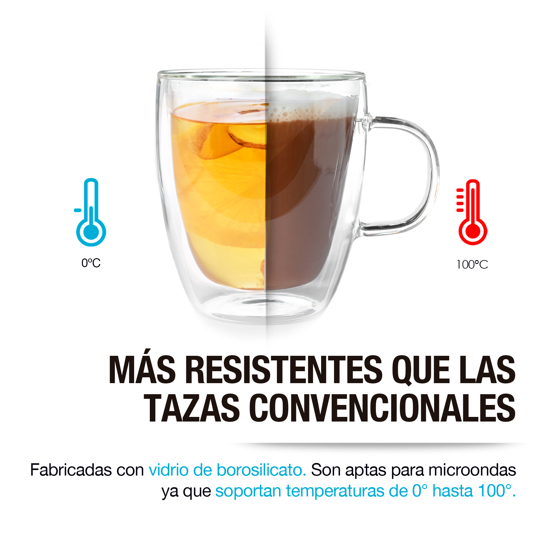 Foto 7 pulgar | Tazas para Café de Doble Pared Térmica/ 4pz/ 330ml y 140ml