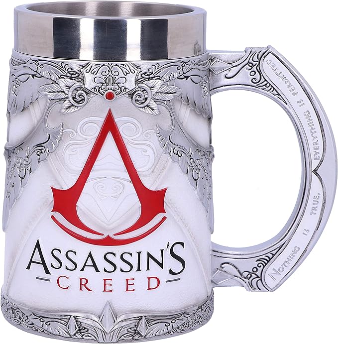 Foto 2 | Nemesis Now B5296s0 Jarra De Juego Blanca De Assassins Creed Con Licencia Oficial, Resina Con. Acero Inoxidable