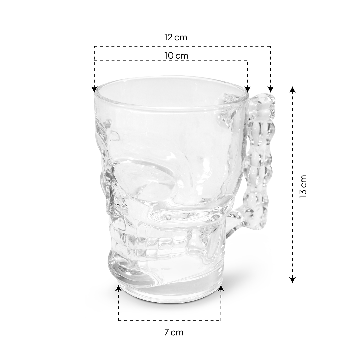 Foto 4 pulgar | Tarros de Cerveza Andromeda Inc Diseño de Calavera 6 Piezas