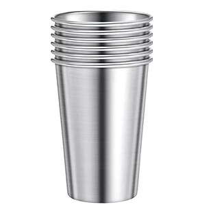 Foto 1 | Vasos Acero Inoxidable 500 Ml Para Cerveza 6 Pzs, Plata