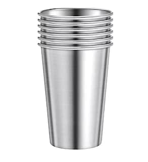 Foto 1 | Vasos Acero Inoxidable 500 Ml Para Cerveza 6 Pzs, Plata
