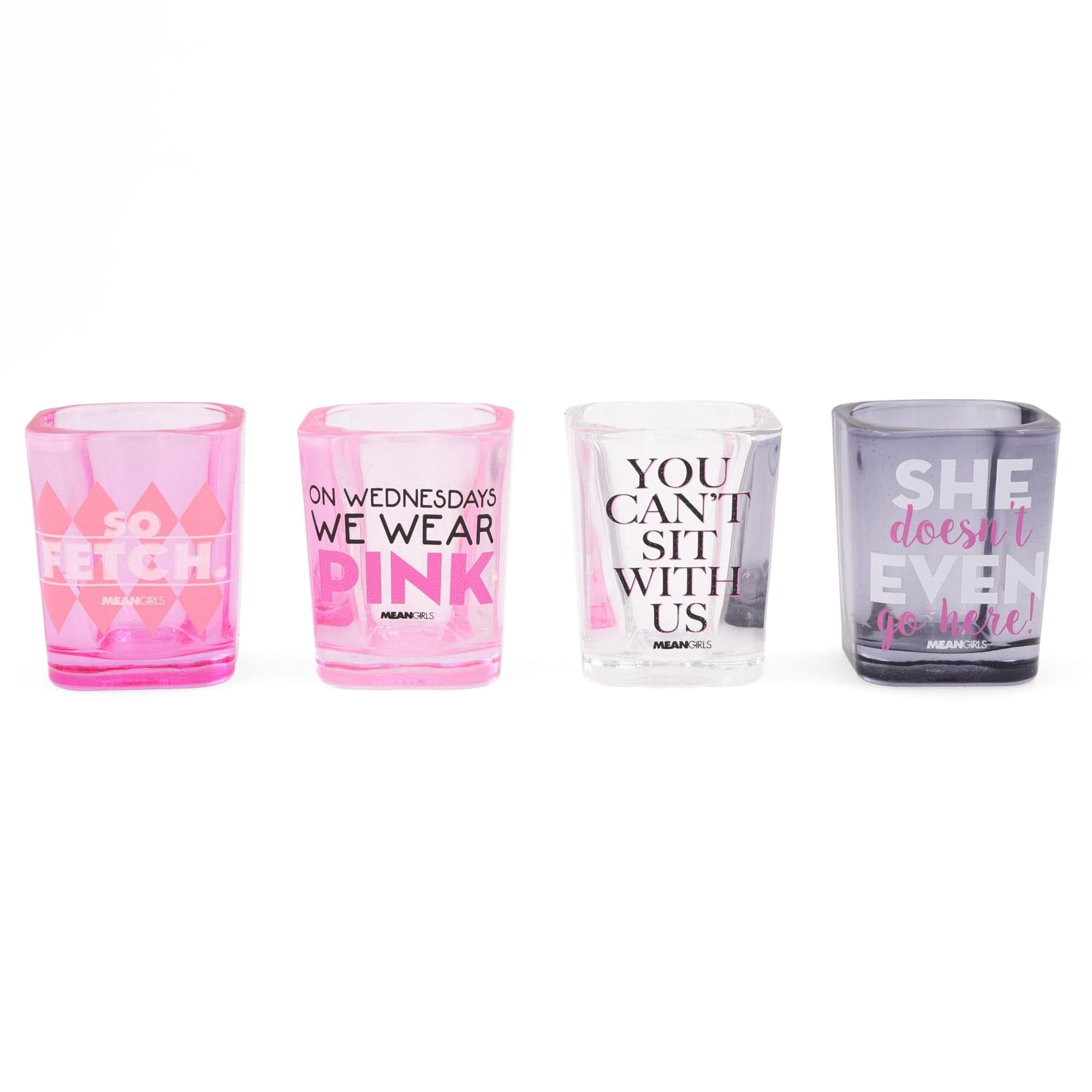 Foto 1 | Minigafas De Chupito Silver Buffalo Mean Girls, Juego De 4 - Venta Internacional.