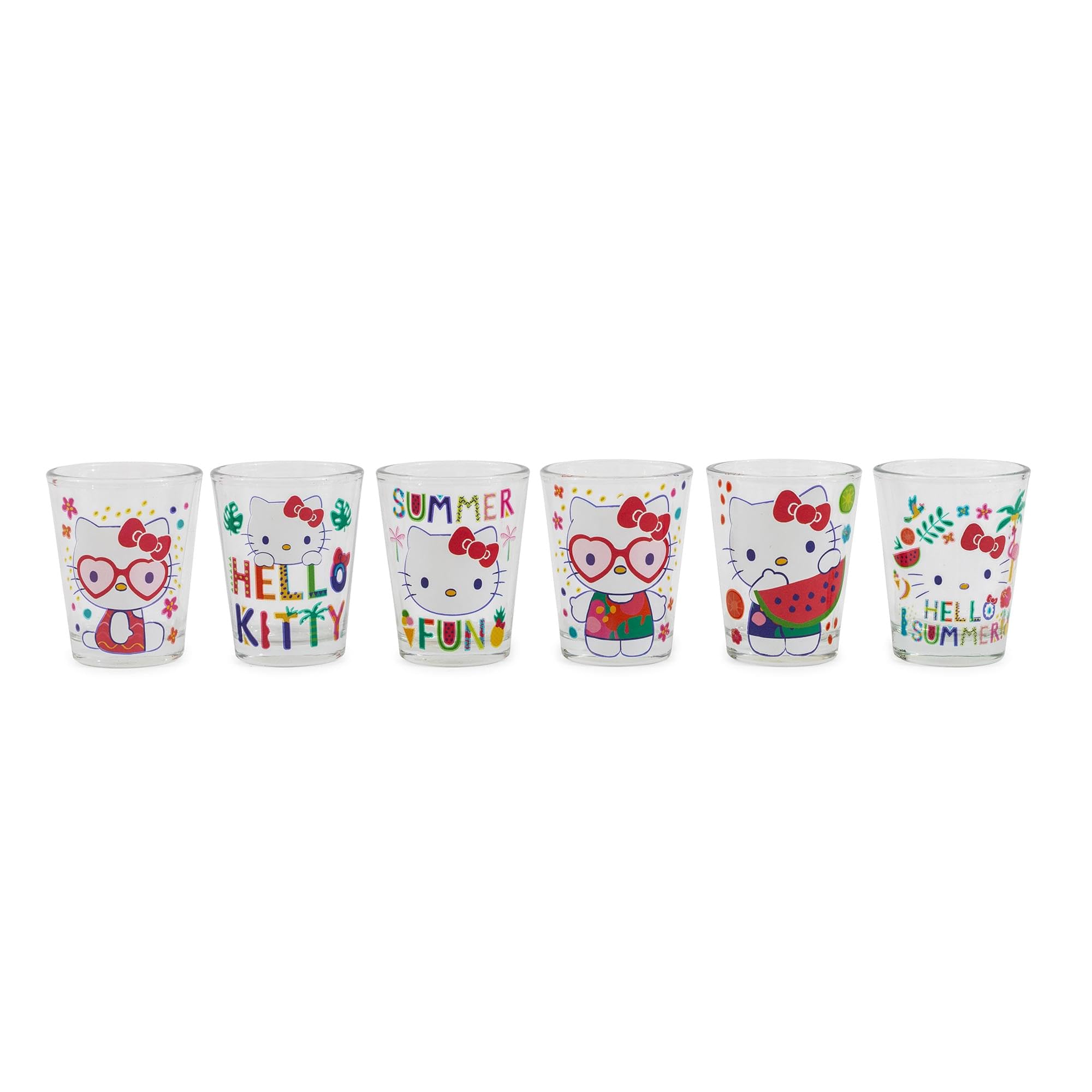 Foto 2 pulgar | Set De Minivasos De Chupito Silver Buffalo Sanrio Hello Kitty - Venta Internacional.