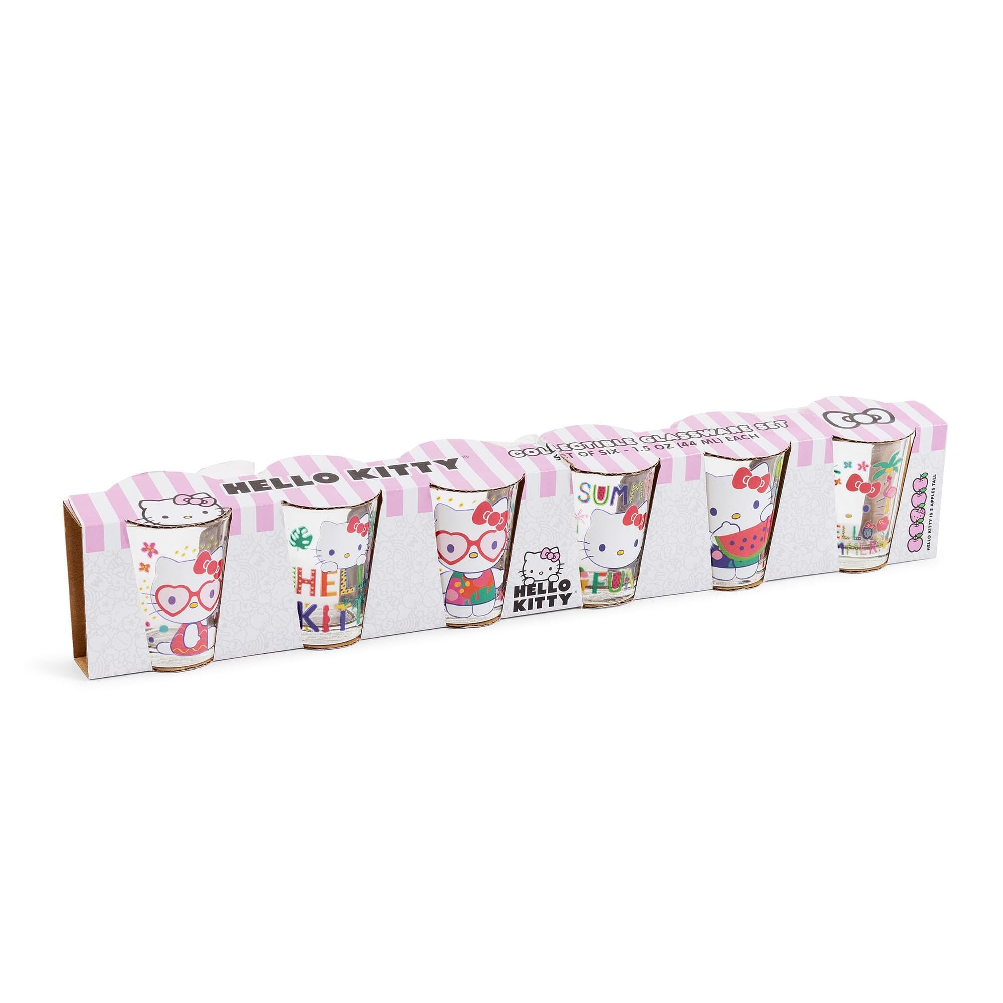 Foto 2 | Set De Minivasos De Chupito Silver Buffalo Sanrio Hello Kitty - Venta Internacional.