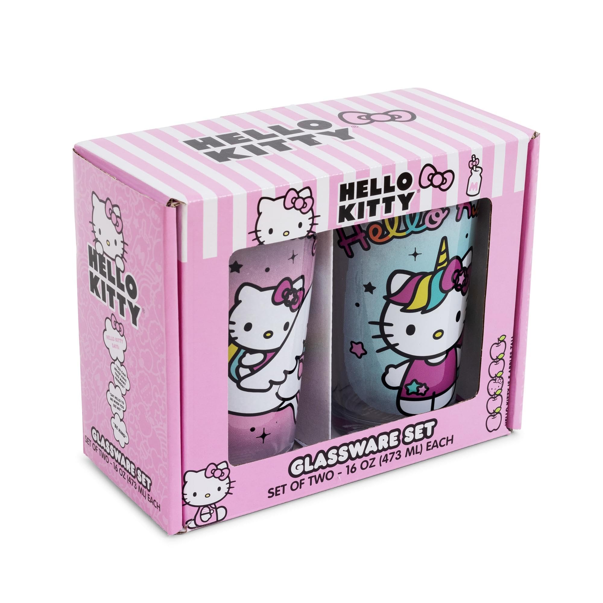 Foto 2 | Vasos De Pintura Silver Buffalo Sanrio Hello Kitty Unicorn, 500 Ml - Venta Internacional.